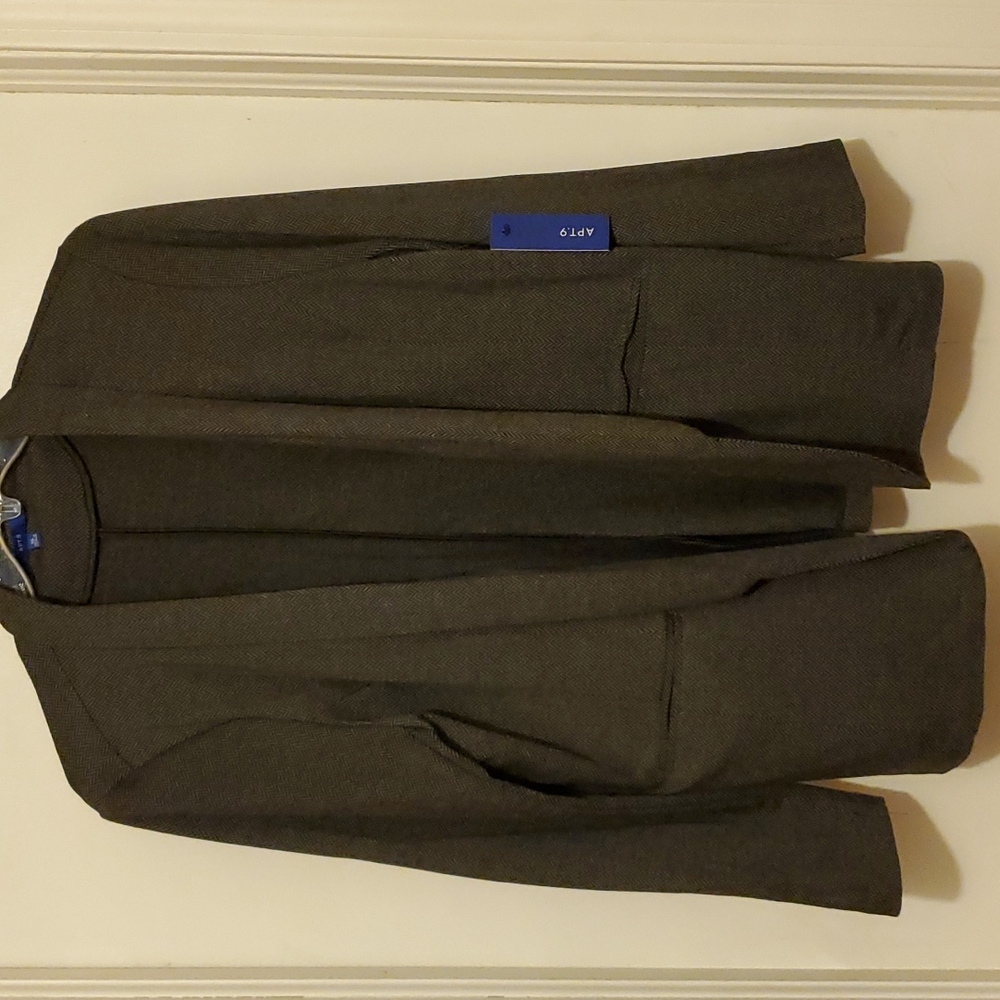NWT, Apt 9 Women's blazer, XL, grey herringbone